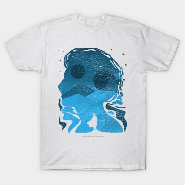 Paul Atreides on Arrakis, Double Exposure Minimalist Illustration T-Shirt by Dream Artworks